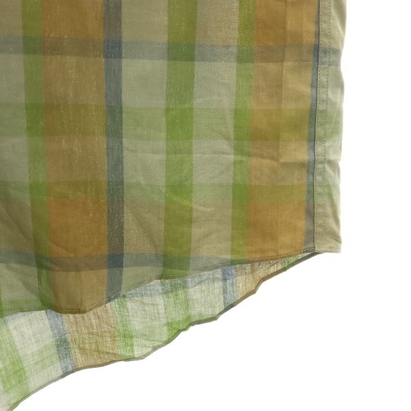 Burberrys 80s 90s vintage check Short sleeve Band collar shirt M Men's Used