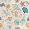 Royal Velvet Fabric Polyester For Sewing - Shell Motif