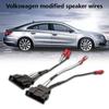 4PCs Door Speaker Wiring Harness Adapter Replacement for VW Beetle Golf Passat