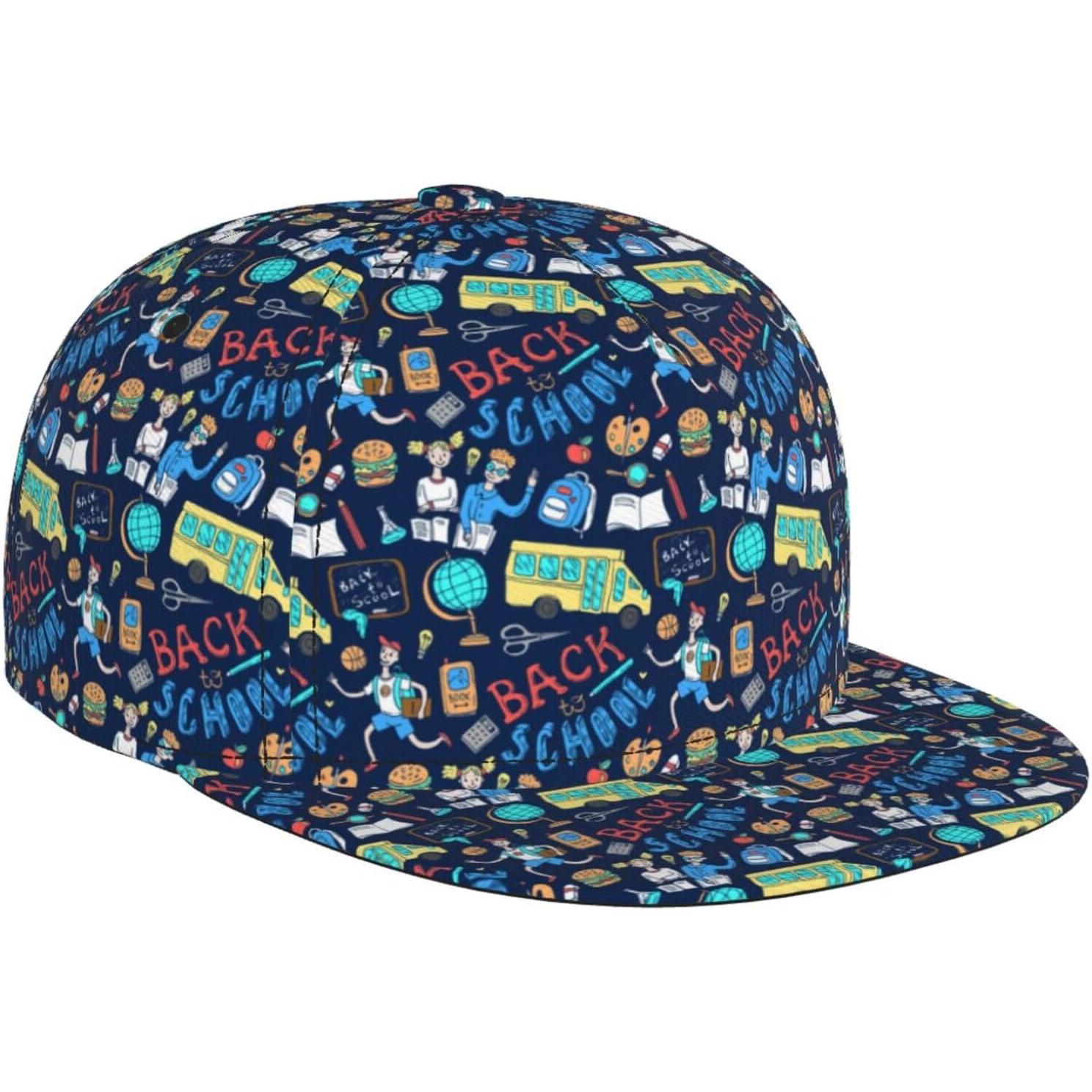 

Back to School Teacher Student Baseball Cap for Men Women, Adjustable Trucker Hat Snapback Sun Dad Cap Lightweight Unisex One Size