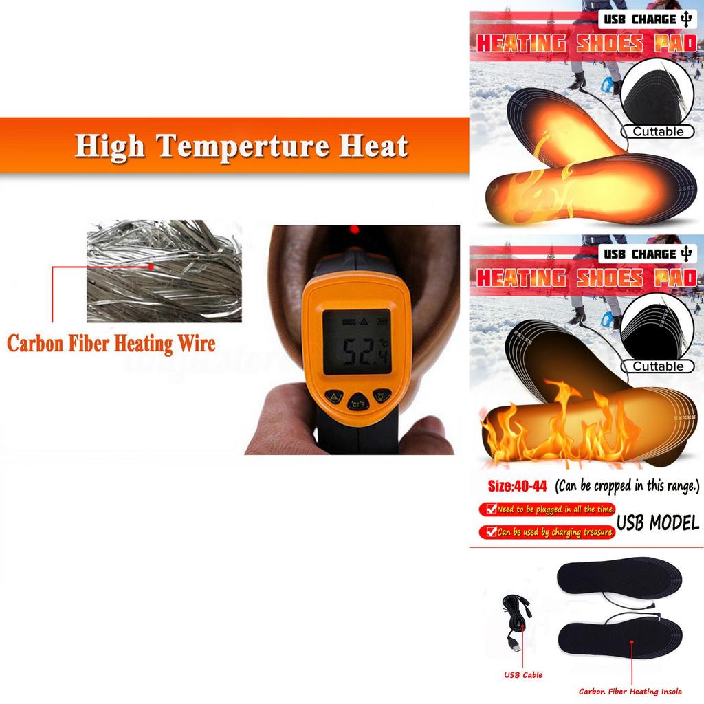 Cozy Electric Heated Shoe Insoles With Usb For Winter Warmth And Comfort
