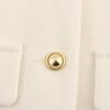 Women Fashion Autumn Winter Single-breasted Textured Round Neck Flip Pocket Short Jacket Coat Chic Ladies Tops Mujer