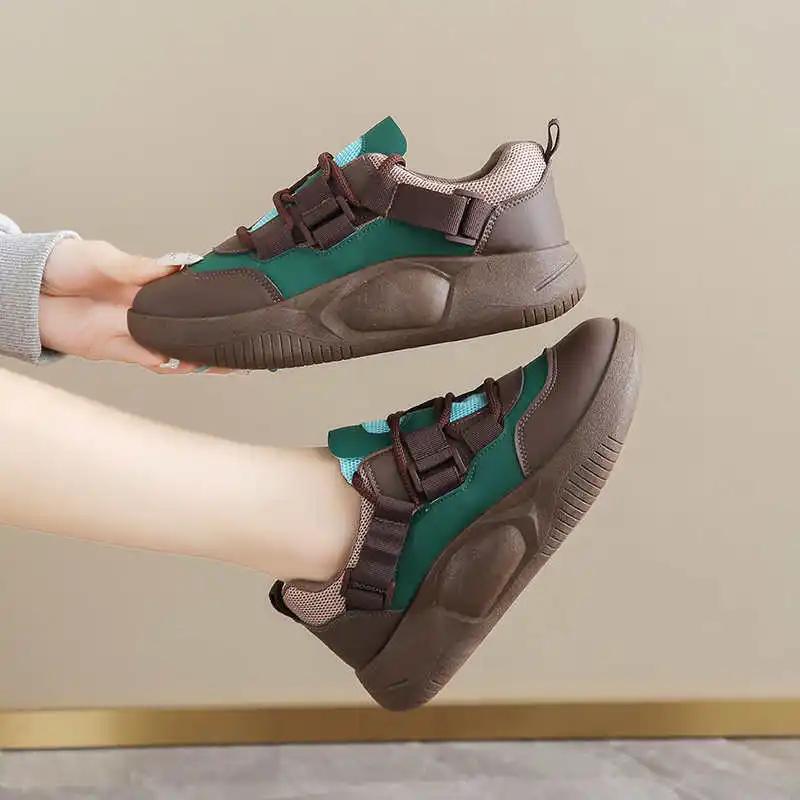 Fashion Fuchsia Platforme White Woman Sport Sneakers Loafers Silver Color Shoes Basketball Lace League Classic Besket China Flatas