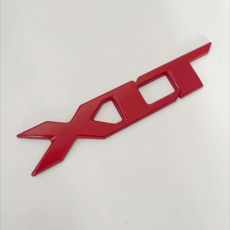 3D Metal Chrome Red Black Logo XLT Emblem Car Badge Rear Trunk Decal For Ford RANGER XLT Sticker Accessories