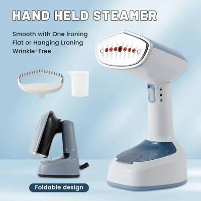 1500W Foldable Garment Steamer Fast Heating Electric Handheld Steam Iron for Home and Travel Fabric Care