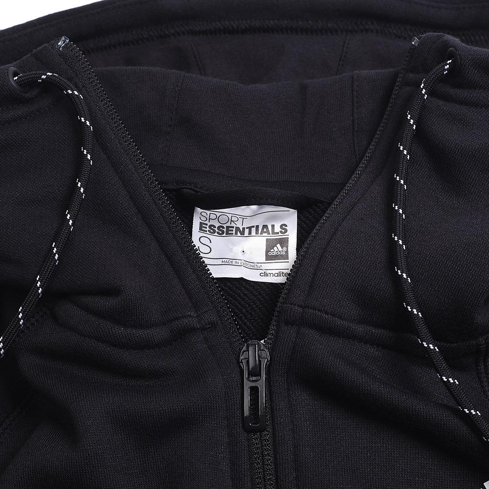 Adidas Sport Essentials Fashion Minimalist Hooded Jacket Women Jackets Black AJ4715