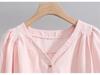 2025 Summer Women's Fashionable Loose V-Neck Short Sleeve Cardigan Top