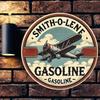 Smith O Lene Retro Metal Tin Sign Vintage Aviation Wall Decor Garage Bar Man Cave Weatherproof Round Aluminum Gift
