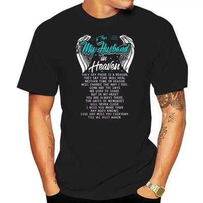 Men T Shirt For My Husband In Heaven Love And Miss You Everyday Till We Meet Again Women T-shirt
