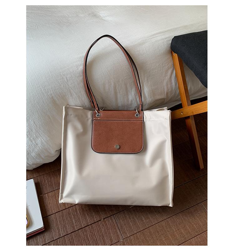 New Large-capacity Oxford Cloth Bag Women's Casual Simple and Trendy Shoulder Bag Portable Tote Bag Trendy