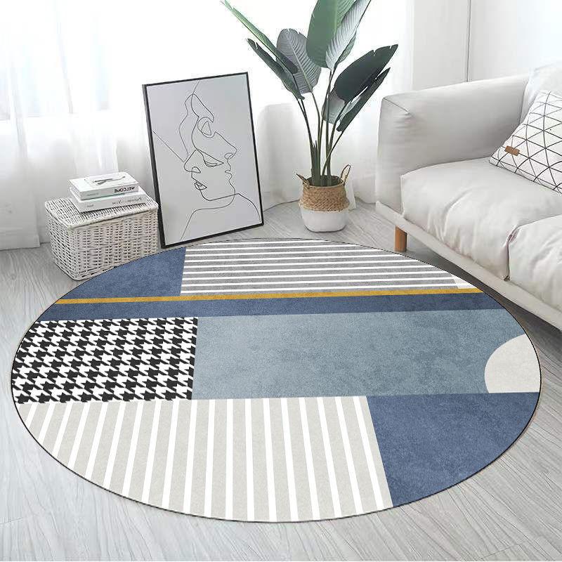 Simple Modern Round Carpet Living Room Decoration Sofa Coffee Table Mat Room Decoration Teenager Rug Home Bedroom Decor Fur Rugs