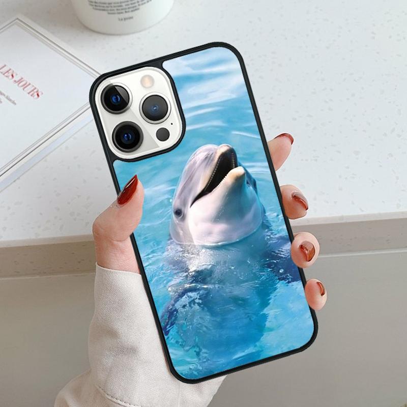 Vaporwave Dolphin Phone Case For iPhone 17 Air 11 12 13 14 15 16 Pro Max Cover For iPhone 17 Air Max Plus Coque Shell