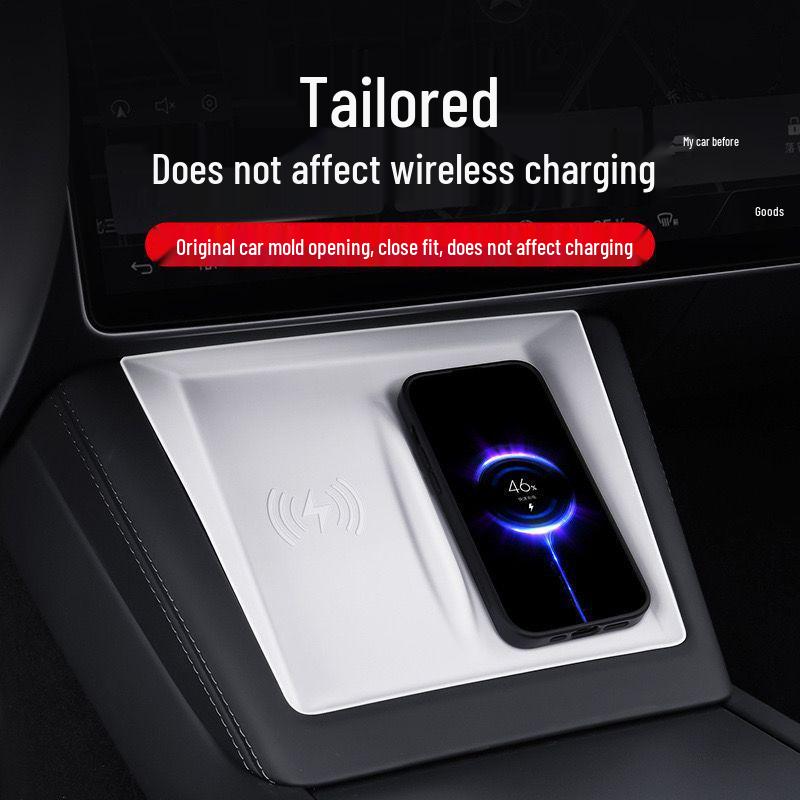 Tesla Model Y/3 Center Console Anti-slip Silicone Charging Pad