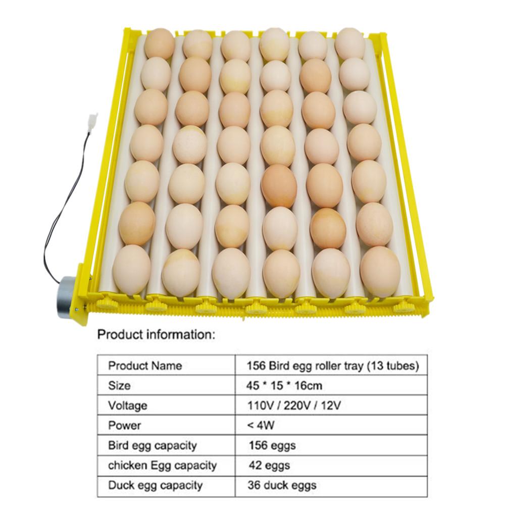 360° Automatic Egg Roller Rotary Eggs Tray 220V Eggs Incubator 42/56/156 Quail Bird Poultry Eggs Incubator Farm Incubation Tool
