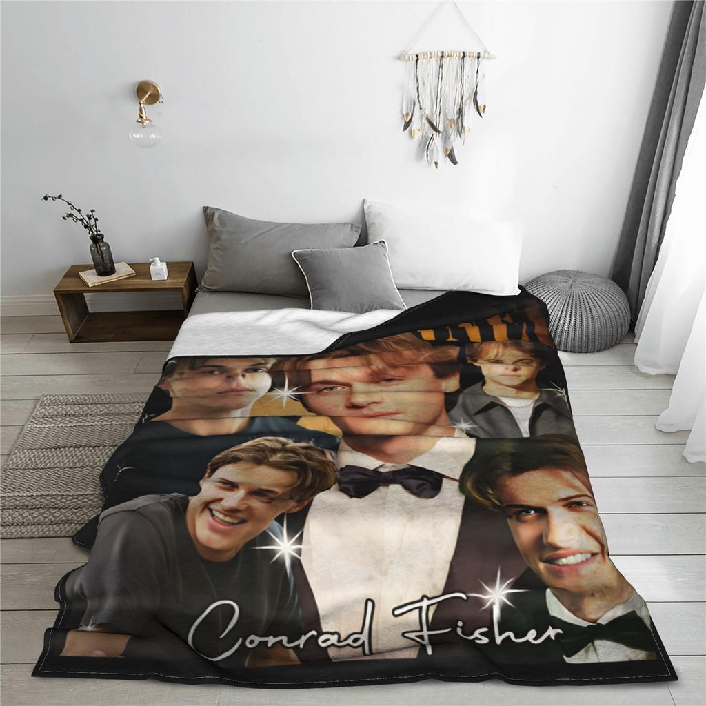 Girl Dinner Conrad Fisher 90er Der Sommer, in dem ich schön wurde Gestrickte Decke Flanell Weiche Überwurfdecken für Zuhause Couch Bett Teppich