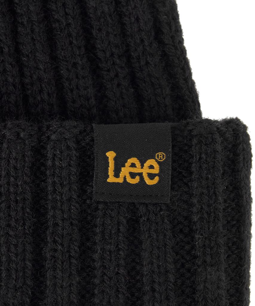 LEE Knit Short Beanie Black