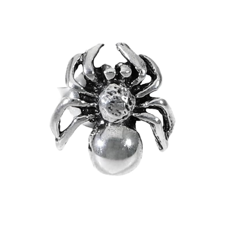 

[Shinjuku Gin no Kura] Petit spider earrings 1P for one ear silver 925 spider spider insect living things unique mini hard stud men s ladies