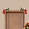 Vánoční Santa Claus Dřevěná Dekorace na Rám Dveří Veselé Vánoce Dekorace pro Domov 2025 Navidad Ozdoba na Vánoční Stromek Nový Rok 2026