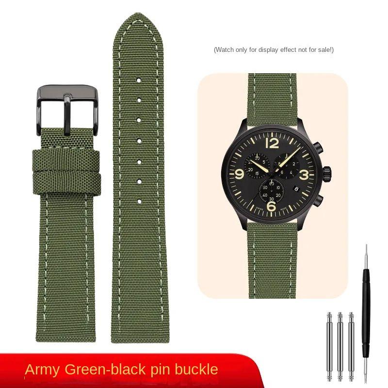 For Casio Forester FT-500WC Vintage Classic Forester Nylon Strap Watch Chain Seiko SKX007 SKX009 Canvas Leather Sport Watchband