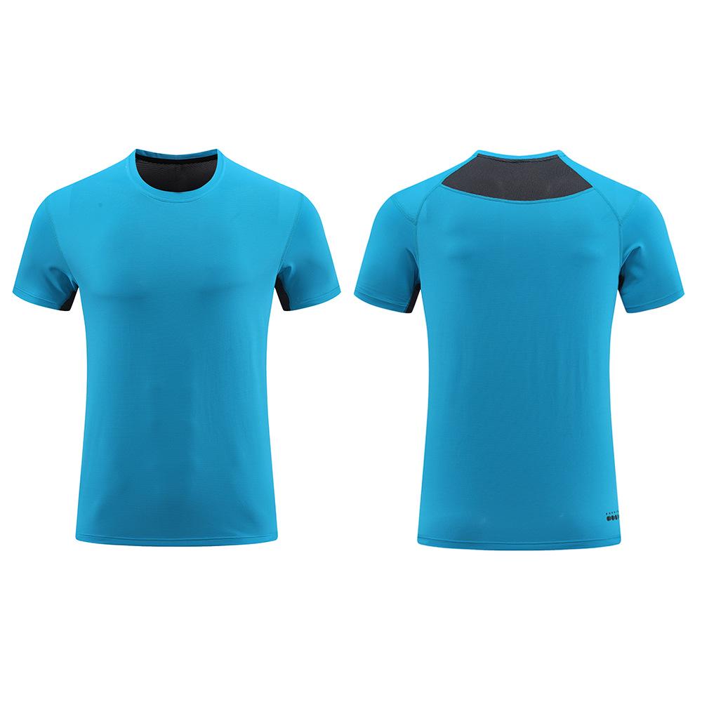 Quick-Dry Men's Short-Sleeve Summer Sports T-Shirt - Breathable, Lightweight, Crew Neck for Outdoor Casual Running