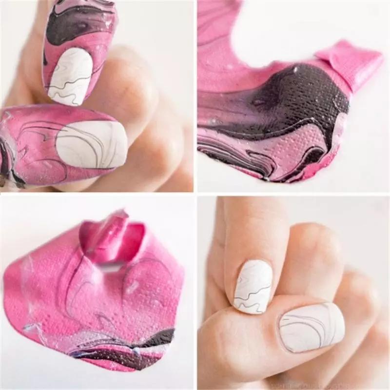 3 Pack Stripping Tape Anti-splash Protection Nails Creative U-shaped Fingerprint Stickers Finger Skin Protection Nail Polish Stickers