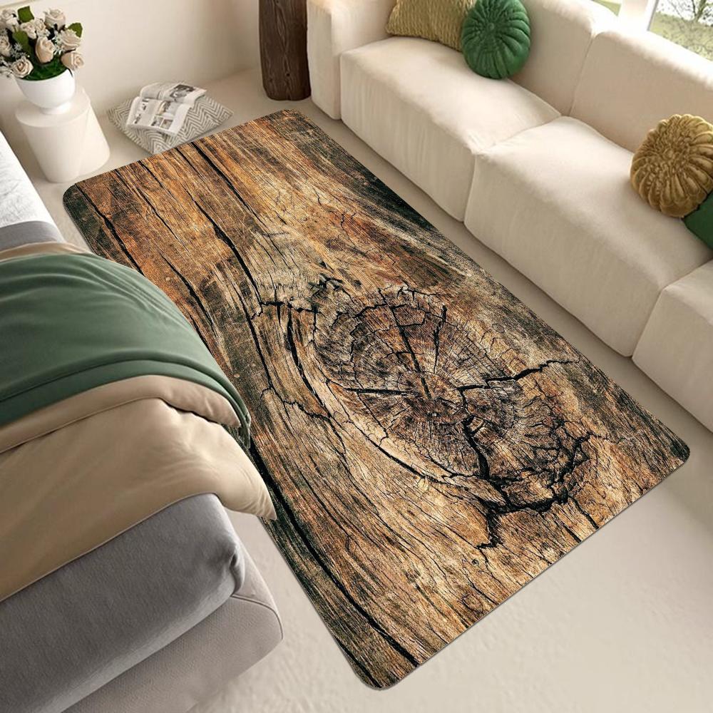 Beautiful Wood Floor Mat Bathroom Mat Kids Room Bedroom Decoration Balcony Anti-Slip Doormat Living Room Welcome Rug