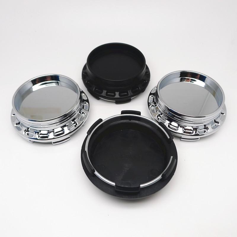 4pcs 67mm Wheel Cap Center Hub Cover Auto Rims Dust Proof Hubcaps Emblem