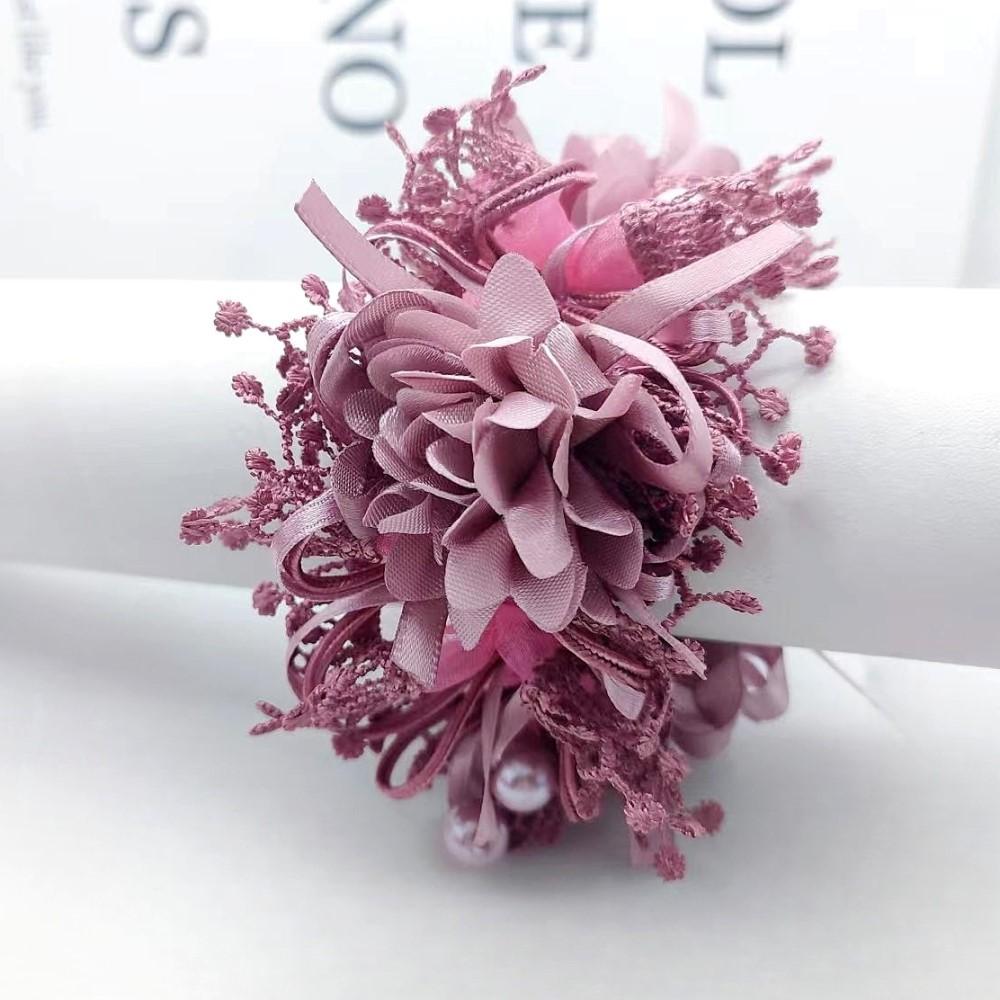 

Мама Цветы для волос Головной убор Элегантный Кружевной цветок Эластичные шнурки Хвост Резинка СКРАНЧИ ДЛЯ ВОЛОС ЖЕНЩИНА Большие резинки для волос