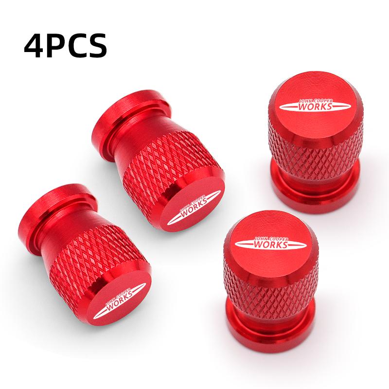 Car Wheel Tire Valve Caps Tyre Stem Covers Airdust Waterproof For MINI Cooper One JCW Countryman Clubman R60 R57 R55 R56 R53 TD1