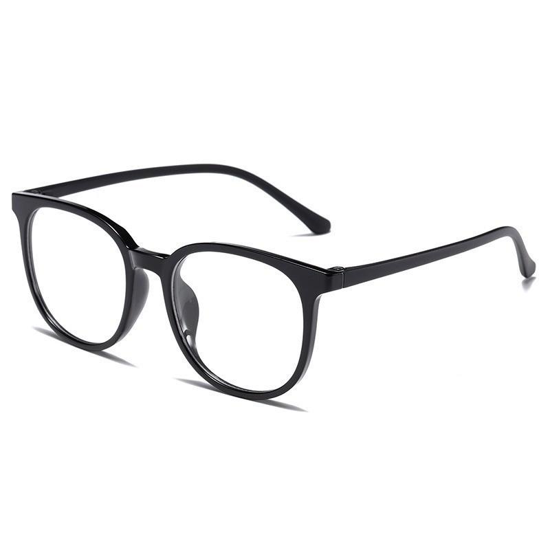 Vintage Large Frame Glasses Tea Brown-Stylish Frame Blue Light Blocking Glasses - Anti-Eyestrain Perfect for Office Everyday Use