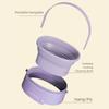 Ciotola per Lavaggio Pennelli Cosmetici 3 in 1 Tipo Pieghevole Scatola Pulizia Beauty Blender in Silicone Multifunzione con Supporto Portaoggetti Lavatrice per Cipria