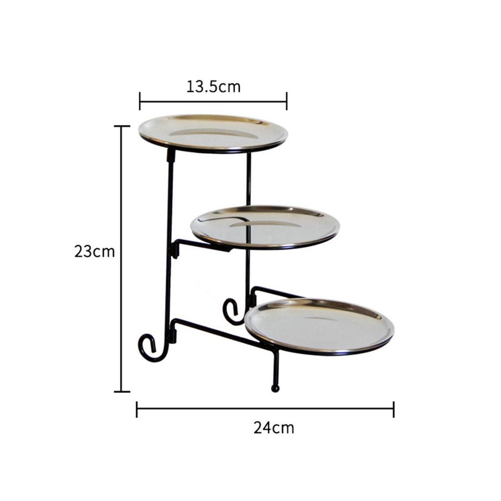 3 Tier Serving Tray Cupcake Stand Detachable Snack Storage Dessert Plate Restaurant