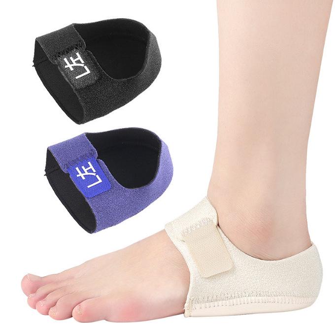 Silicone Heel Sleeve with Gel Pad for Shock Absorption - Unisex Protective Support Sock