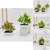 Artificial Camellia Sasanqua Tree Plant Decor For Living Room And Balcony Displays