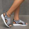 2024 Summer Flyknit Mesh Breathable Women's Plus Size Sandals: Versatile, Comfortable European and American Style