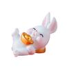 Creative Adorable Photo Props Compact Rabbit Zodiac Micro Landscape for Garden Statue