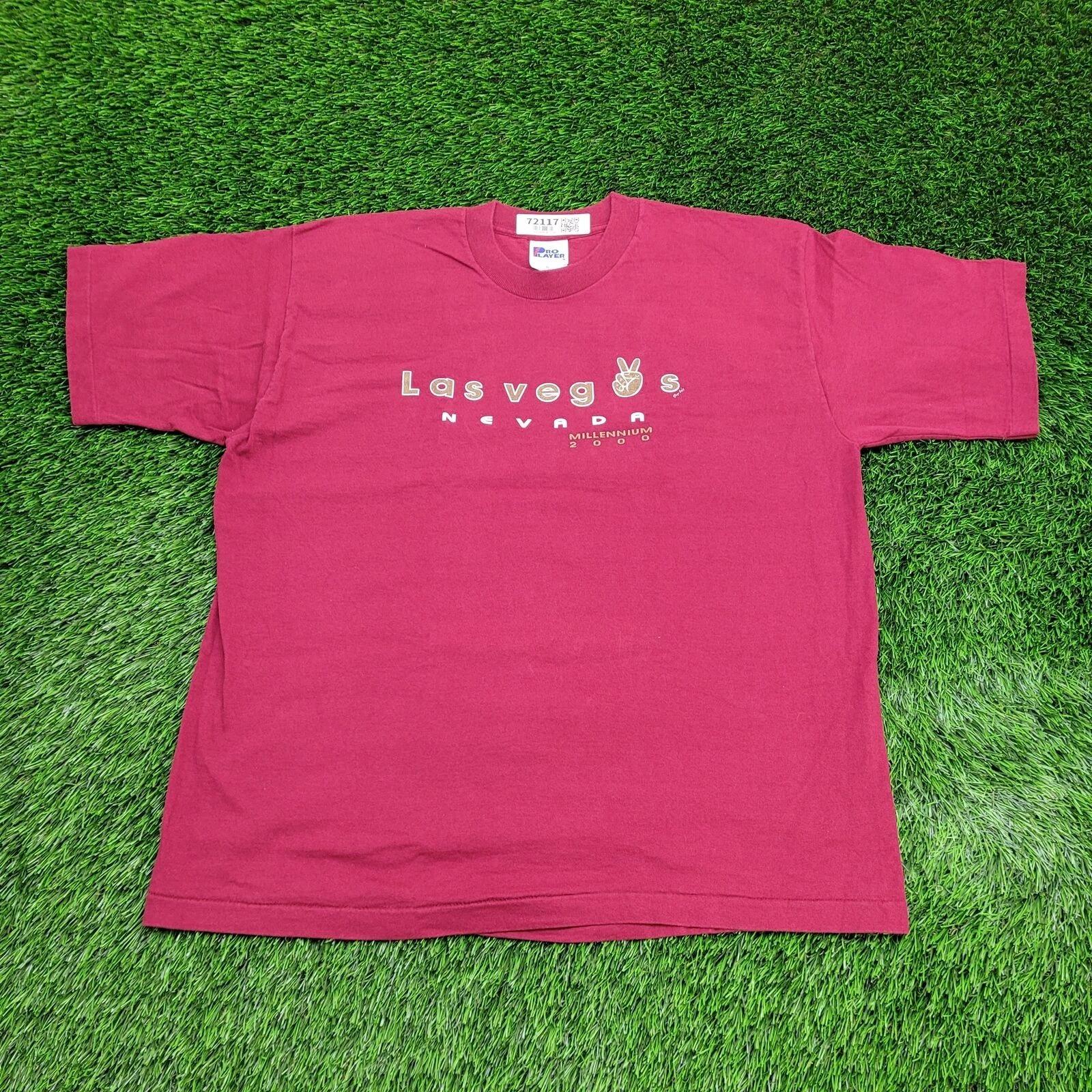 

Vintage Y2K Las-Vegas Shirt XL 23x27 Red Pro-Player Tag M