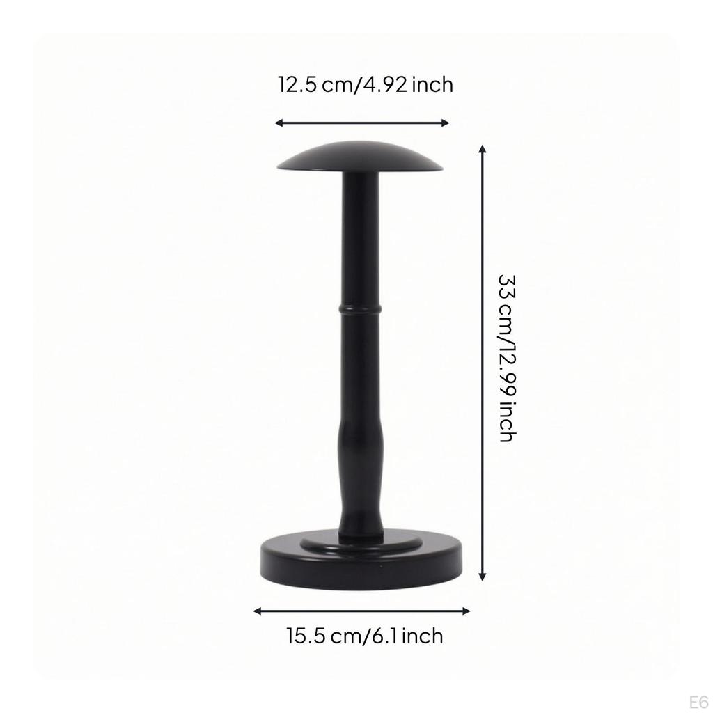 Hat Display Stand Tabletop with HeadShaped Top Freestanding Holder for Retailers,