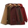 2025 Hooded Mid-Length Woolen Winter Jacket for Women with Plus Size and Thick Velvet Lining