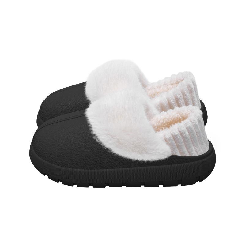 The Slippers Are Waterproof with Thick Soles and Can Be Worn Over Cotton Shoes