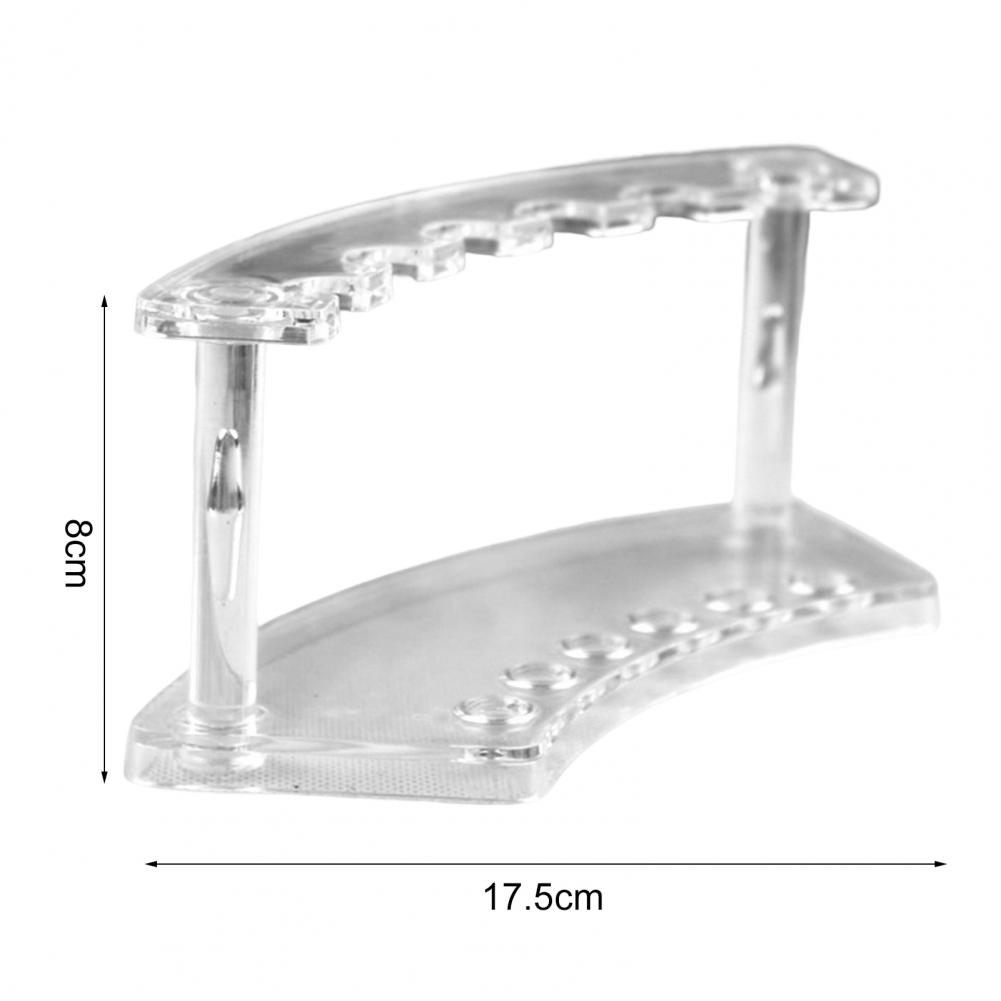 Pen Display Stand Multifunctional Stable Transparent 6 Positions Pen Holder Makeup Brush Rack Organizer for Shop