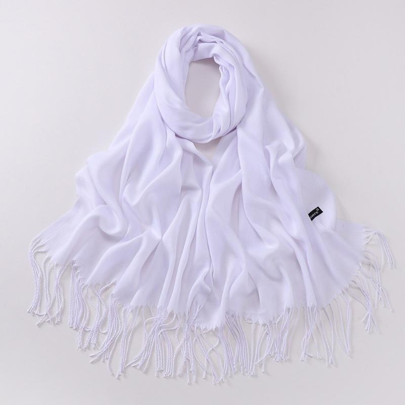 Langer Faux-Kamel-Schal Damen-Sli Wärme Herbst Winter Farbe Pfriem Einfach Sle Faionable Ne Wärmer