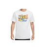 Nike T Shirts Men's White Crew Neck Moderate Straight Fit CW0427-100