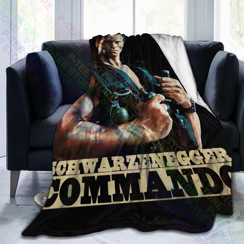 Coperta Arnold Schwarzenegger Commando Camera da Letto Casual Coperta Copriletto Ultra-Morbida Divano Decorativa
