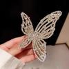 High-End Women's Rhinestone Hair Shark Clip - Large, Stylish, and Trendy Hairpin