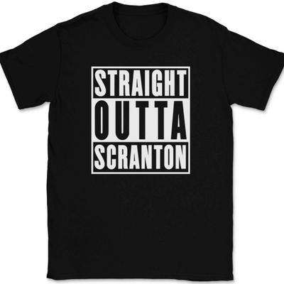 Straight Outta Scranton T-Shirt Tee Lustig The Office Humor