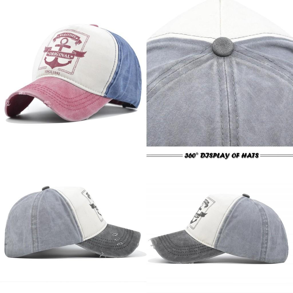 2020 New Washed Baseball Cap W3d Embroidered Letter Cap Unisex Vintage Duck Tongue Cap