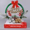 Christmas Wreath Decorations With Led Lights Christmas Led Wreath Front Door Lights Luminous Garland Home Decorative Lights byLi