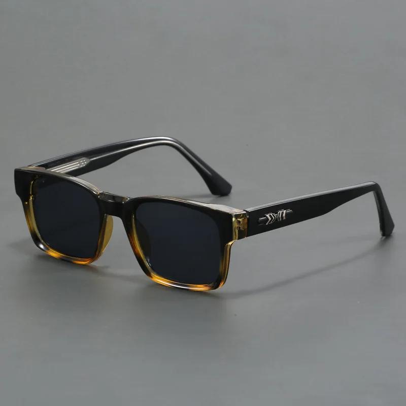 Quality Square Polarized Sunglasses Men Metal Core UV400 Unisex Sun Glasses Travel Hiking Beach Fishing Eyewear