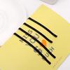 Hairpin One-Word Clip Female Extended Clip Long Hairpin Black Edge Clip Small Clip Bangs Hair Finishing Broken Hair Clip